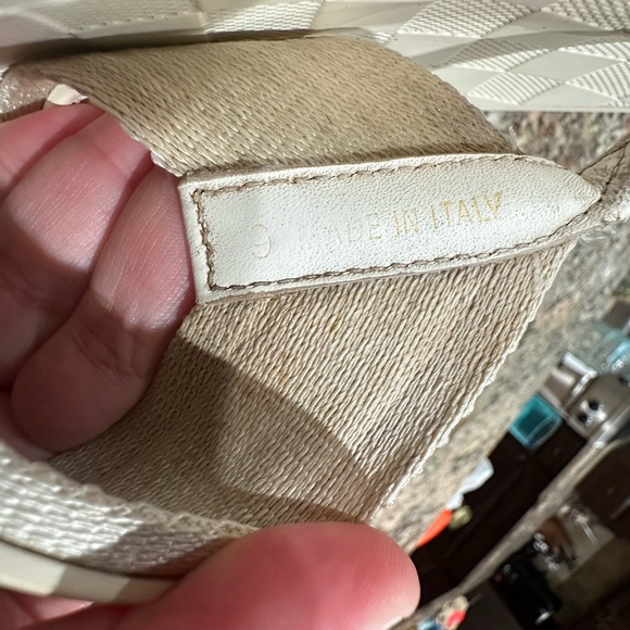 Louis Vuitton Ivory Damier Rubber Sandals